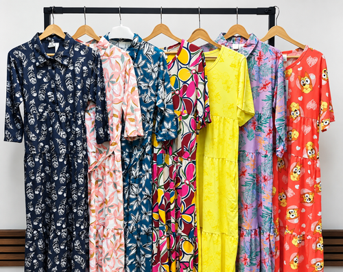 پیراهن ساحلی تمام نخ برند H&M در طرح های مختلف