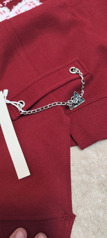 بلوز دورس دو نخ دخترانه زنجیر دار گلدوزی دار باکسی